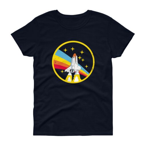Alex Jones NASA Navy Vintage Retro Women's T-Shirt