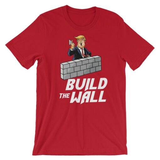 Build The Wall Pro Trump Red T-Shirt