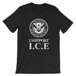I support ice black t-shirt