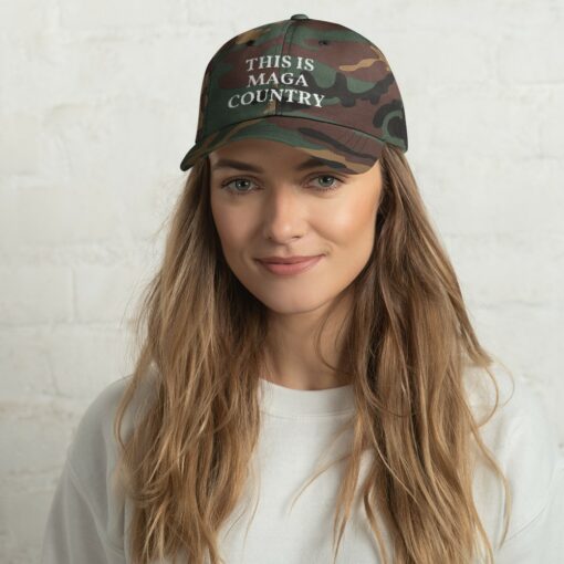 This Is MAGA Country Green Camo Hat