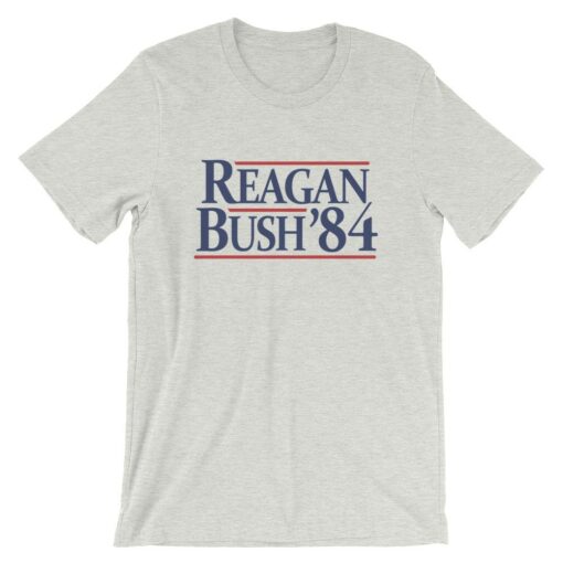 Reagan Bush ’84 Vintage Grey Heather T-Shirt
