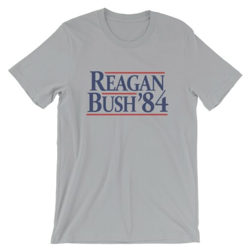Reagan Bush ’84 Vintage Silver T-Shirt