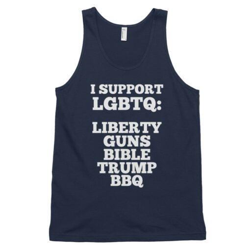 LGBTQ Liberty Guns Bible Trump BBQ Tank Top 2