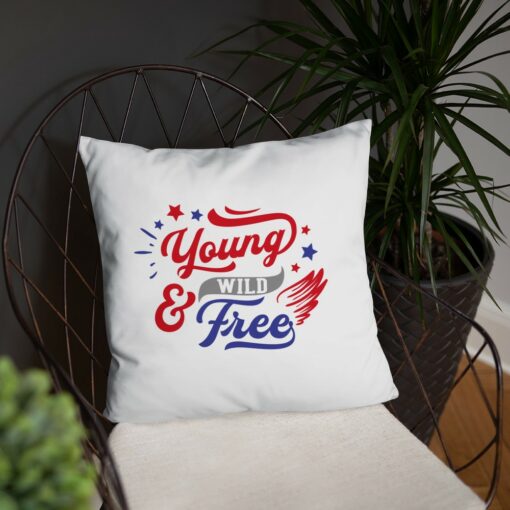 Land of The Free Because of The Brave Pillow 8
