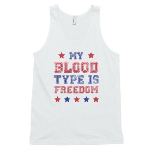 My Blood Type Is Freedom Tank Top 3