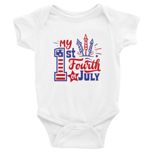 My First 4th of July Infant Bodysuit 1