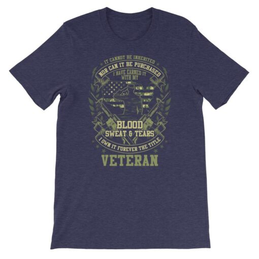 Blood Sweat And Tears Veteran T-Shirt 3