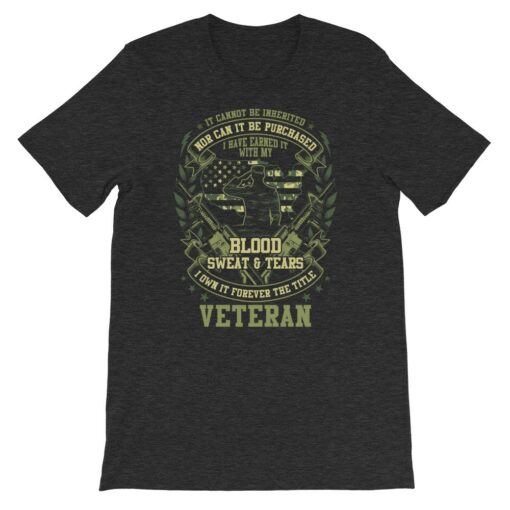 Blood Sweat And Tears Veteran T-Shirt 4