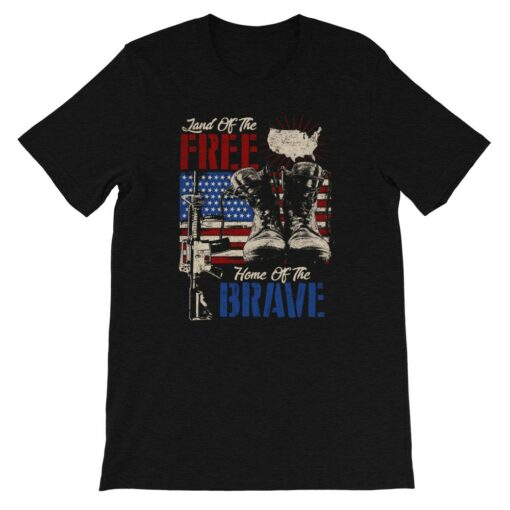 Land of The Free Home of The Brave T-Shirt
