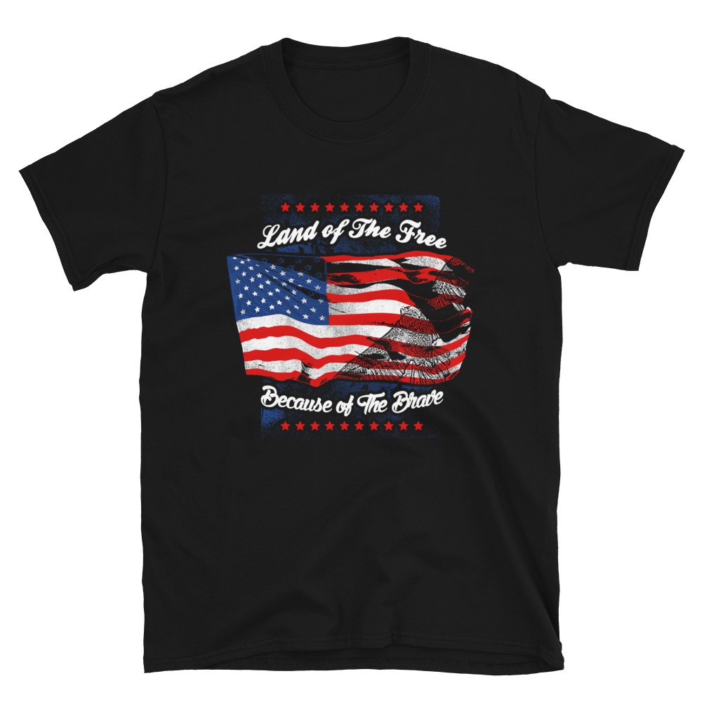 Veteran Land of The Free T-Shirt | Fifty Stars Apparel