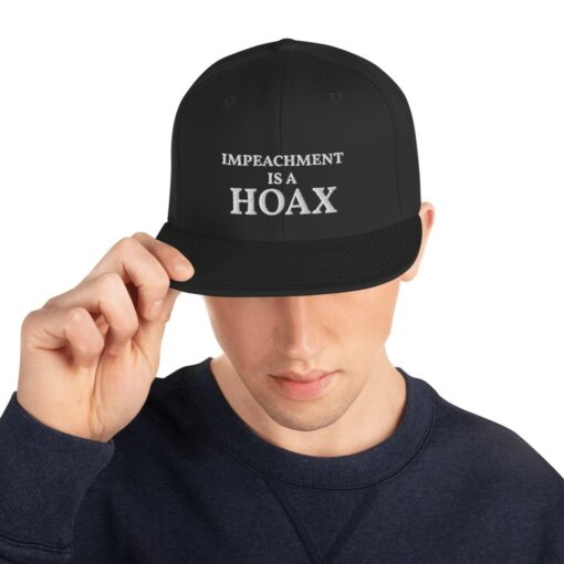 Impeachment Is A Hoax Snapback Hat 1