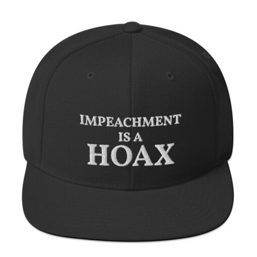 Impeachment Is A Hoax Snapback Hat 4