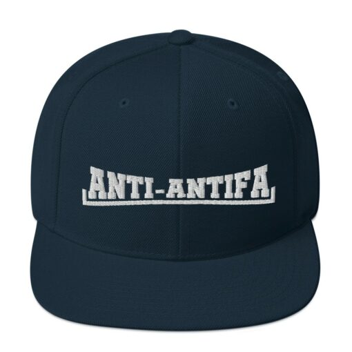 Anti Antifa 3D Puff Snapback Hat 3