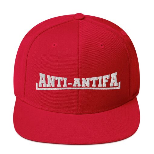 Anti Antifa 3D Puff Snapback Hat 5