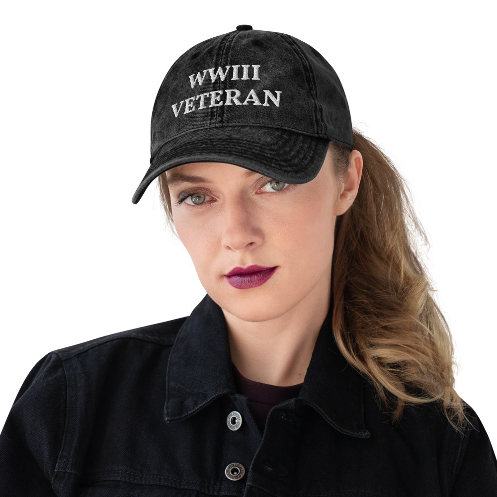 World War 3 Veteran Funny Hat | Fifty Stars Apparel