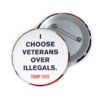 Veterans over Illegals Pin Button