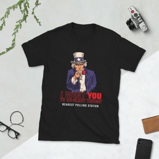 Uncle Sam Re-Elect Trump T-Shirt 3