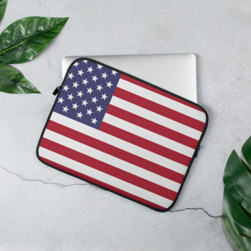 American Flag Patriotic Laptop Sleeve 2