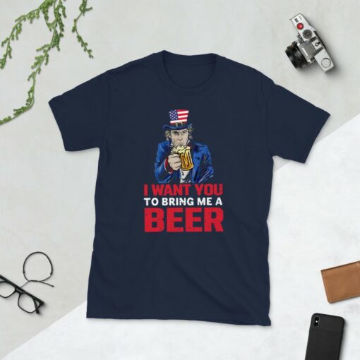 Uncle Sam Funny Beer T-Shirt 2