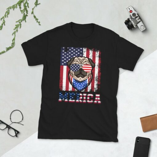 Patriotic American Dog T-Shirt 1