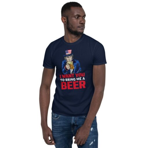 Uncle Sam Funny Beer T-Shirt 1