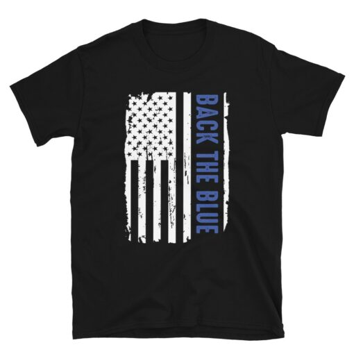 Back The Blue Support Police T-Shirt