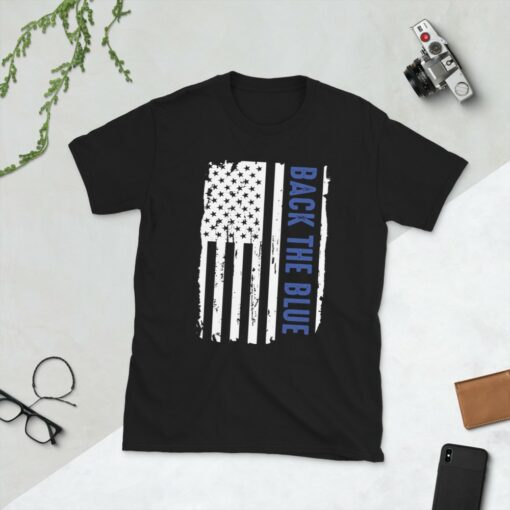 Back The Blue Support Police T-Shirt 1