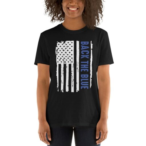 Back The Blue Support Police T-Shirt 3