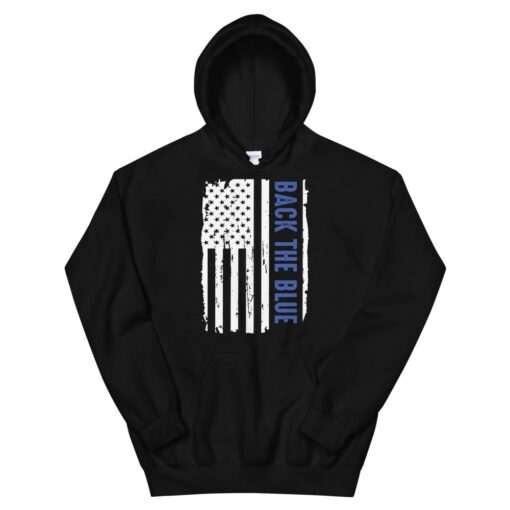 Back The Blue Pro Police Hoodie 1