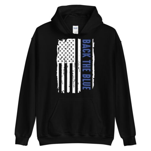 Back The Blue Pro Police Hoodie 4