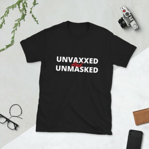 Unvaxxed and Unmasked Anti Biden T-Shirt 2