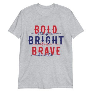Bold Stripes Bright Stars 4th July T-Shirt