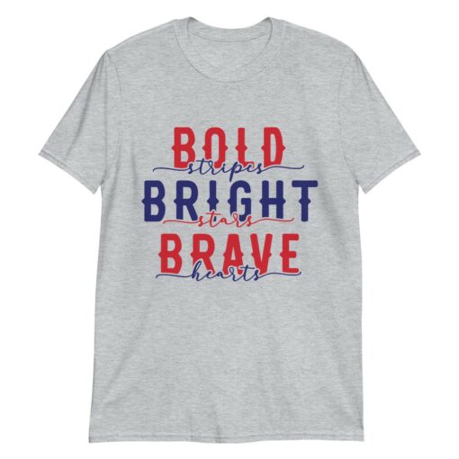 Bold Stripes Bright Stars 4th July T-Shirt 1