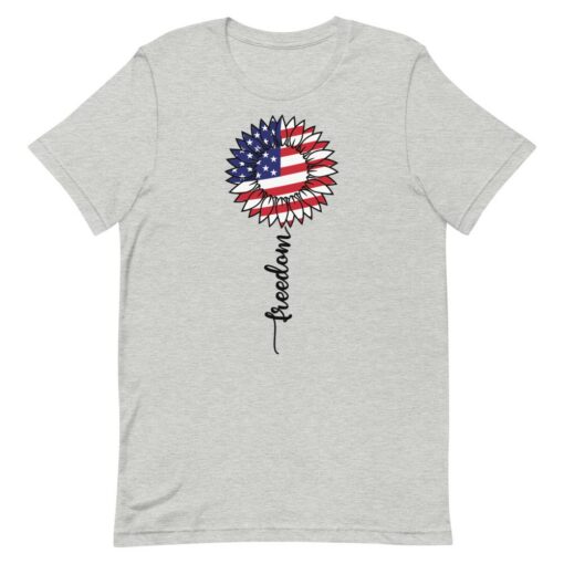 4th of July Sunflower Freedom T-Shirt 1
