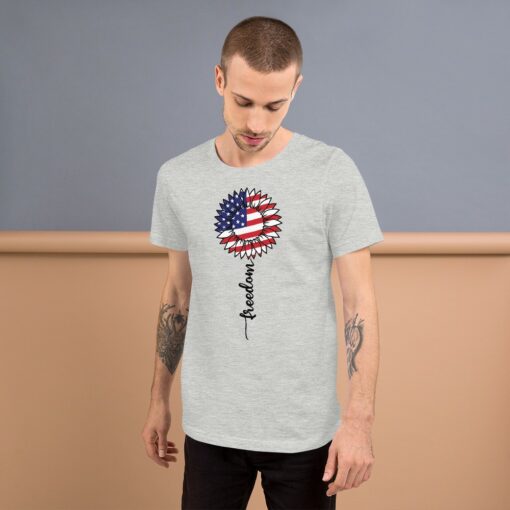 4th of July Sunflower Freedom T-Shirt 2