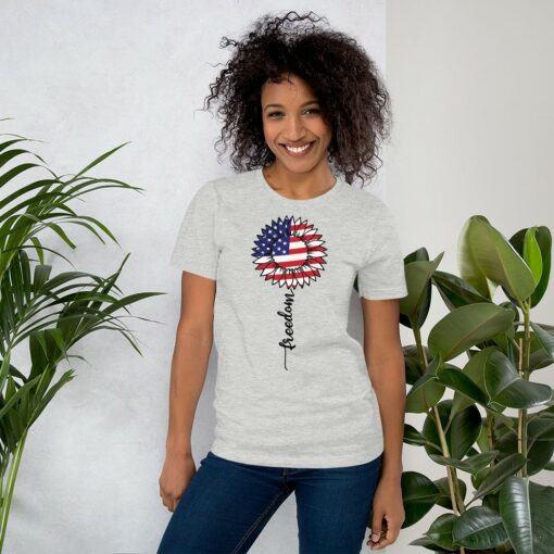 4th of July Sunflower Freedom T-Shirt 3