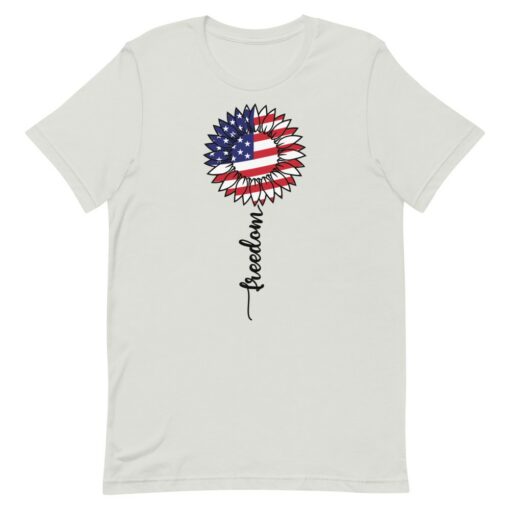 4th of July Sunflower Freedom T-Shirt 5