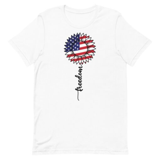 4th of July Sunflower Freedom T-Shirt 6